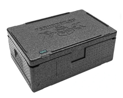Контейнер 600х400х240 32л. изотермический, с датчиком температуры, с крышкой, плотность 55